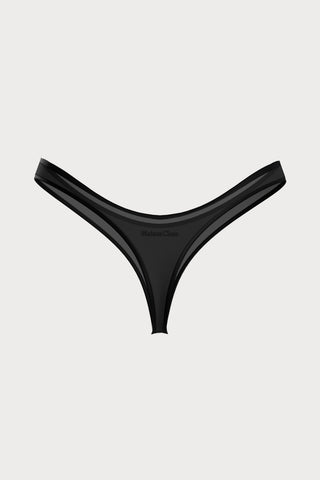 La Parisienne Black High Hips Thong