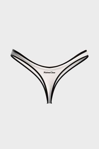 La Parisienne Light Beige High Hips Thong