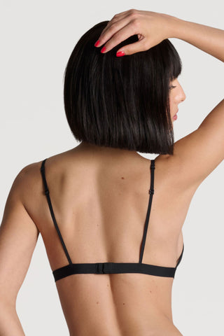 Maison Close Pure Tentation Sheer Black Wireless Triangle Bra