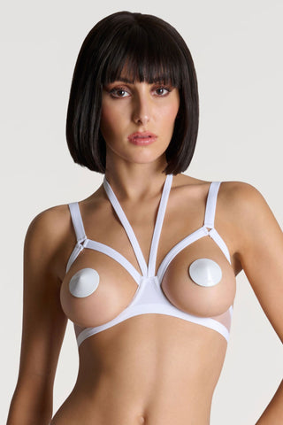 Maison Close Pure Tentation White Open Underwired Bra
