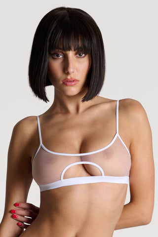 Maison Close Pure Tentation Sheer White Wireless Bralette