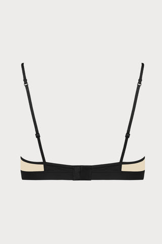 Pure Tentation Bralette in Black & Nude