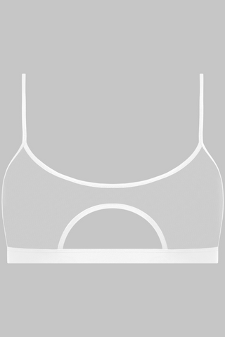 Maison Close Pure Tentation Sheer White Wireless Bralette