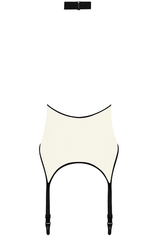 Maison Close Pure Tentation Halterneck Black & Nude Suspender Top