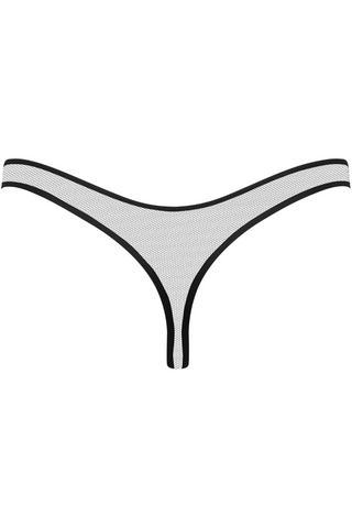 Maison Close Pure Tentation Sheer Black High Leg Thong - Sheer Knickers