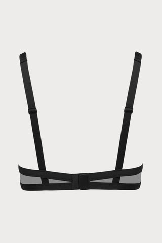 Pure Tentation Open Bra in Black