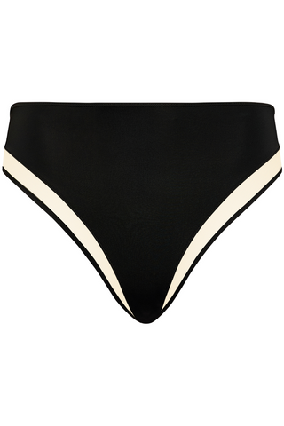 High Waist Open Brief Black & Nude Maison Close Pure Tentation