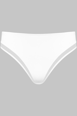 Maison Close Pure Tentation White Open High Waist Brief