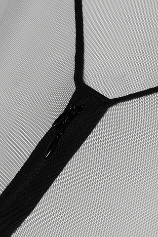 Black Sheer Catsuit with Zip - Maison Close Pure Tentation