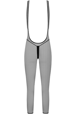 Maison Close Pure Tentation Black Jumpsuit with Zip - Sheer Lingerie