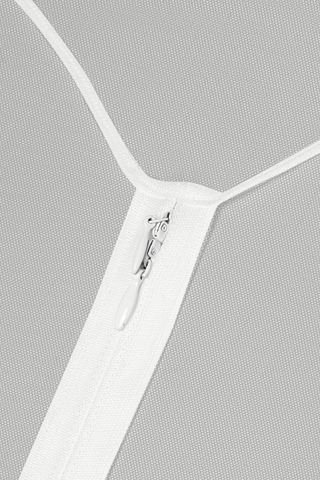 Maison Close Pure Tentation White Jumpsuit with Zip - Sheer Lingerie