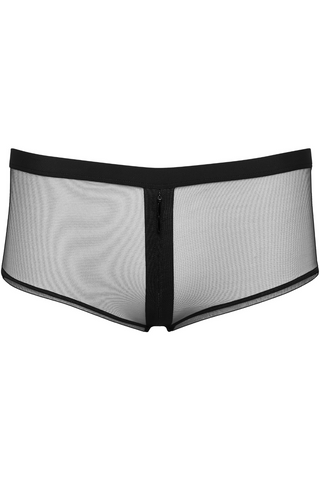 Maison Close Pure Tentation Black Openable Shorty - French Knickers