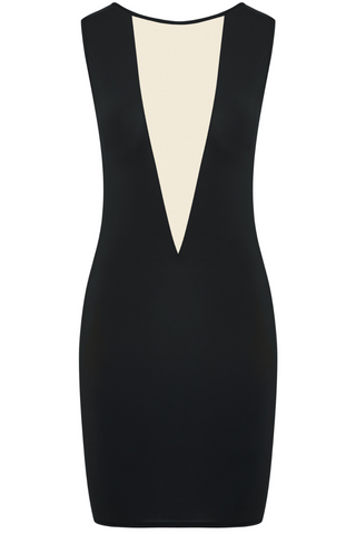 Black & Nude Short Dress Maison Close Pure Tentation