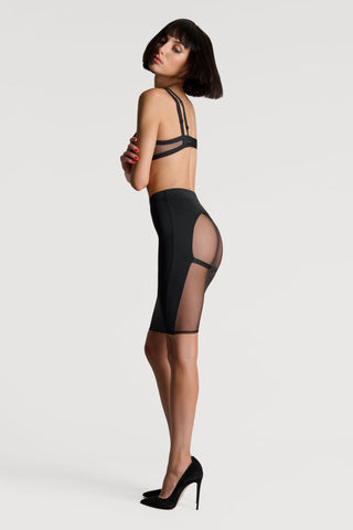 Maison Close Pure Tentation Sheer Back Black Skirt