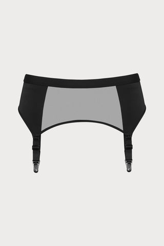 Pure Tentation Suspender Belt in Black