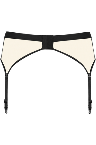 Black & Nude Suspender Belt - Maison Close Pure Tentation
