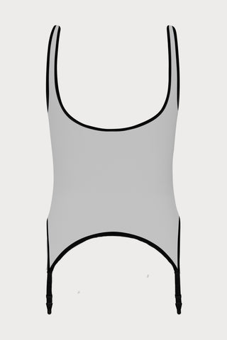 Pure Tentation Suspender Tank Top in Black