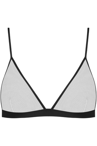 Maison Close Pure Tentation Sheer Black Wireless Triangle Bra
