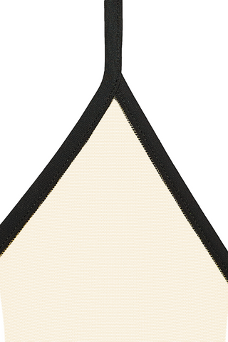 Maison Close Pure Tentation Sheer Black & Nude Wireless Triangle Bra
