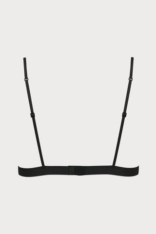 Pure Tentation Triangle Bra in Black & Nude