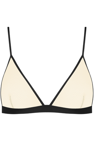Maison Close Pure Tentation Sheer Black & Nude Wireless Triangle Bra