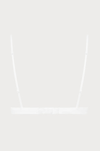 Pure Tentation Triangle Bra in White