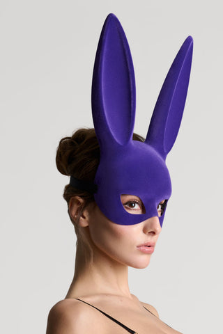 Maison Close Purple Velvet Bunny Mask