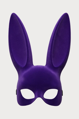 Maison Close Purple Velvet Bunny Mask - Naughty Knickers