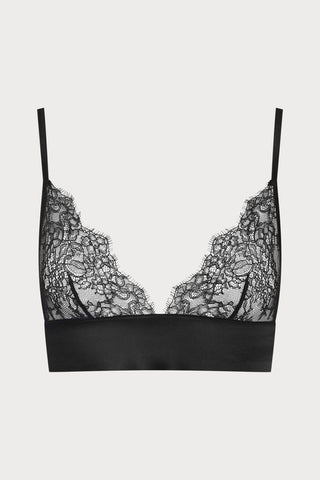 Rendez-Vous Silk & Lace Triangle Bustier Bra