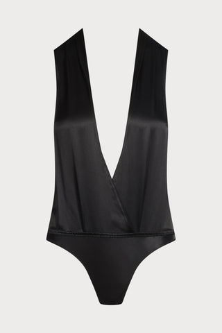Rendez-Vous Silk Wrap Over Thong Bodysuit