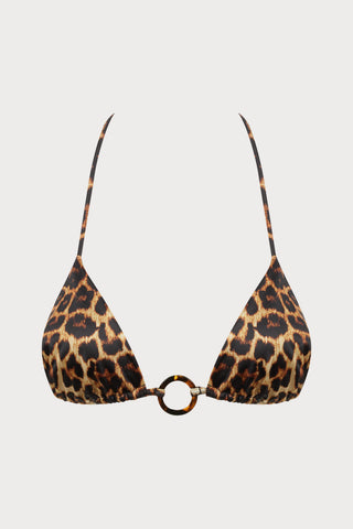 Safari Triangle Bikini Top
