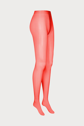 Maison Close Satin Tights Red 10 Denier