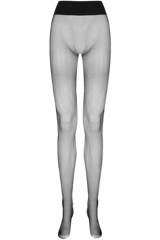 Seamless Fishnet Tights Black