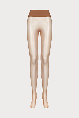 Maison Close Signature Seamless Back Seamed Tights Sun Nude 20 Denier