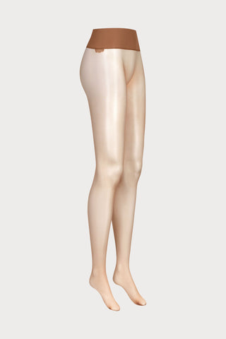Maison Close Signature Seamless Back Seamed Tights Sun Nude 20 Denier