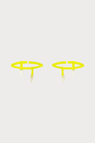 Maison Close Signature Leg Garters Yellow - Naughty Knickers