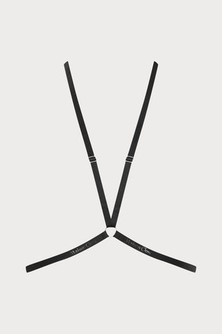Maison Close Signature Harness Black/Silver - Naughty Knickers
