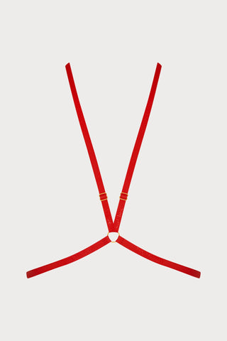 Maison Close Signature Harness Red - Naughty Knickers