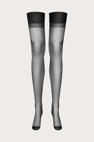 Maison Close Black Nylon Stockings 15 Denier