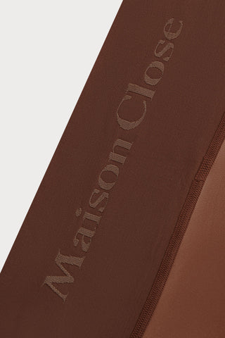 Maison Close Signature Seamless Tights Deep Brown 20 Denier