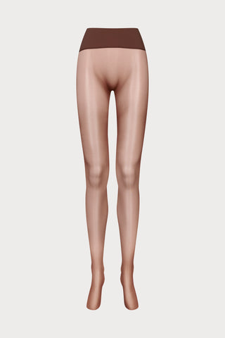 Maison Close Signature Seamless Tights Deep Brown 20 Denier