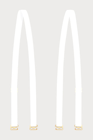 Maison Close Signature Shoulder Straps White - Naughty Knickers