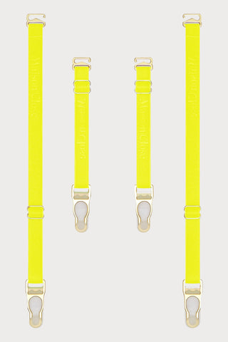 Maison Close Signature Suspender Straps Yellow - Naughty Knickers