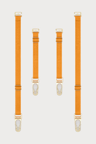 Maison Close Signature Suspender Straps Orange - Naughty Knickers