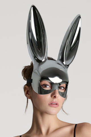 Maison Close Silver Mirror Bunny Mask