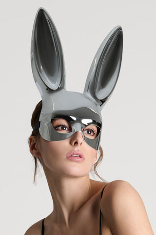 Maison Close Silver Mirror Bunny Mask