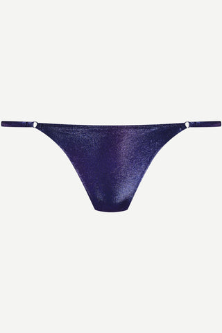 Maison Close Splash Blue Mini Thong Bikini Bottom - Naughty Knickers