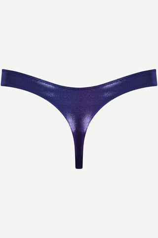 Maison Close Splash Blue Thong Bikini Bottom - Naughty Knickers