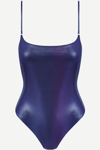 Maison Close Splash Blue Thong Swimsuit - Naughty Knickers