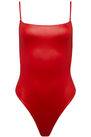 Maison Close Splash Red Thong Swimsuit - Luxury One Piece